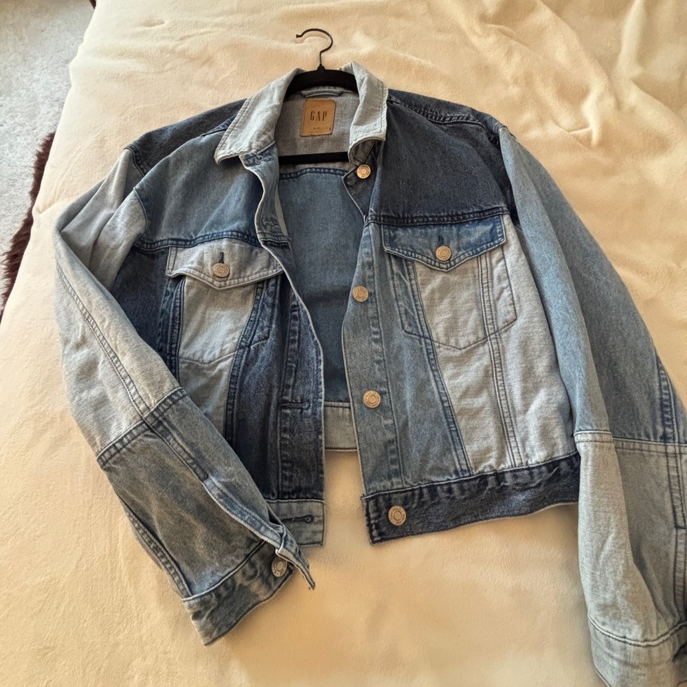 GAP Light and Dark Blue Denim Jacket